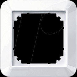 389125 1-M frame - 1-gang, active white, glossy