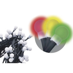 Lampki choinkowe kulki XMAS ZYK 12W 200LED 10m IP20 multikolor D5GM03