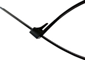 Cable tie, PA, (L x W) 200 x 7.6 mm, black, UV resistant, -40 to 85 °C, HS5053SW