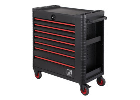 Szafka narzędziowa, na kółkach, 7-szufladowa, 1018 x 922 x 458mm, materiał: Stal, RS PRO