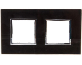 DANTE Ramka podwójna szkło BLACK GLASS 4509182