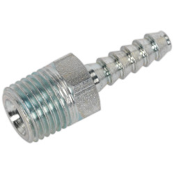 Sealey AC38 Male Screwed Tail Piece 1/4&quot;bspt - 3/16&quot; Hose Pack of 5