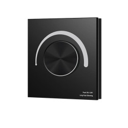 Panel obrotowy ściemniacz 0/1-10V ZigBee (Tuya) 100-240VAC czarny