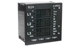 Miernik Sieci 3-Fazowej Wej. I 5A Wej. U 3X230/400V Bez Atestu Kj N14 22000