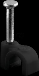 64677 Cable clamp 4 mm black box of 100 pcs