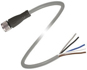 Przewód czujnik-siłownik ze złączem Złącze M12 liczba rdzeni 5 długość 2m Rodzaj A Żeńskie