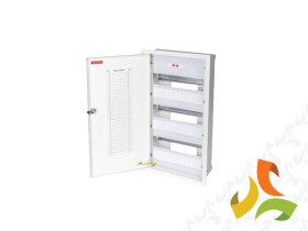 Rozdzielnica podtynkowa 36 modułowa 3x12M drzwi metal zamek IP30 RP-36Z KARWASZ