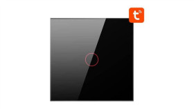 Dotykowy Włącznik Światła Zigbee Avatto Zts02-Eu-B1 Pojedynczy Tuya (Czarny)