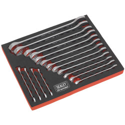 Sealey AK63255 Combination Spanner Set 16pc Metric