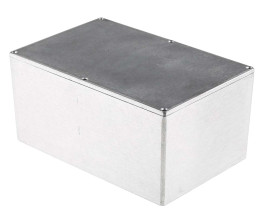 Obudowa Aluminium odlewane szerokość zew. 146 mm długość zew. 222,2 mm wys. zew. 106,5 mm RS PRO IP66 Srebrny