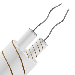Kabel/przewód termopary T dł. 50m 1/0.315mm -60 → +350 °C. Włókno szklane 2-żyłowy Nieekranowany