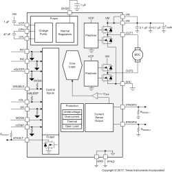 40-V, 10-A H-bridge motor driver with integrated current sensing & current sense feedback