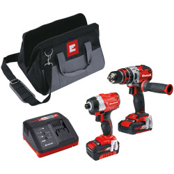Einhell 4257216 Power X-Change Brushless Twin Pack 18V 1x2.0Ah &amp; 1x4.0Ah Li-ion