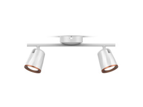 VT-812 12W Lampa sufitowa 2 x 6 barwa: 4000K biały - pierścień miedź 8256 V-TAC