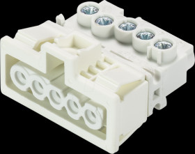 91.951.9053.0 Device connection (snap-in) - socket, white, 5-pin