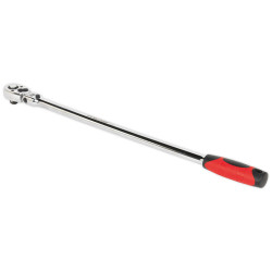 Sealey AK6698 Ratchet Wrench Flexi-Head Extra Long 600mm 1/2&quot;Sq Drive