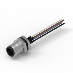 Złącze wielostykowe przemysłowe 5-pinowe M12, panelowe Wtyczka Wurth Elektronik