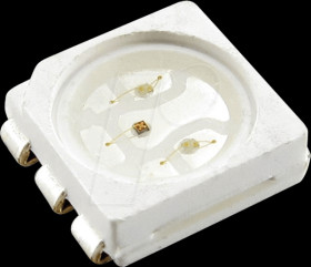 SLO-2351-00001 LED, SMD 3532, PLCC-6, red, green, blue, 600 mcd, 120°