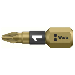 Wera 05056710001 855/1 BTH BiTorsion Pozidriv Insert Bits X Hard PZ1 x 25mm Pk10