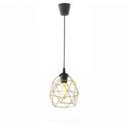 Lampa wisząca klosz klatka GALAXY BLACK/GOLD 1 PŁ MAŁA 3456 TK Lighting