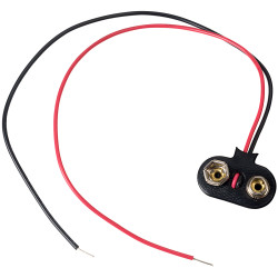 Keystone 237 Battery Clip PP3 9V 200mm &quot;T&quot; Style Lead Side Entry