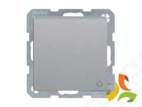 BERKER Q.1/Q.3/Q.7 Gniazdo z uziemieniem schuko z przesłonami i pokrywą (zaciski samozaciskowe) aluminium aksamit lakierowany 47