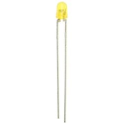 LED, THT, Żółty, 2-Pin, 2.9 V, 50 °, Vishay