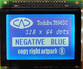LCD-AG-128064B1-BIW W/B-E6 T6963C