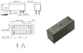 Przekaźnik HF68F018-1ZS 8A 18V 1st.
