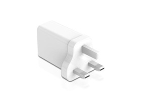 VT-5391 Ładowarka sieciowa 2.1A Typ: MICRO USB przewód w oplocie biały-Srebrny 7742 V-TAC