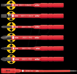 36079 slimTorque replaceable bit set, 7-piece