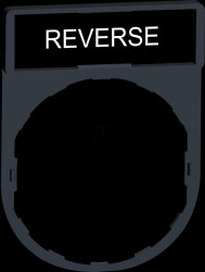 ZBY2306 Legend holder 30x40 mm, for Ø 22-mm devices, with REVERSE sign