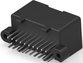 Plug, 20 pole, straight, 2 rows, black, 174977-2