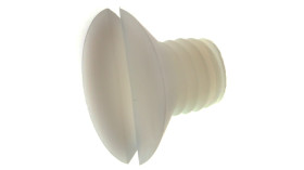 Śruba maszynowa M6 łeb z łbem stożkowym Nylon długość 8.0mm skok 1.0mm