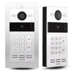 GREON IP GR-OS10-K-P Panel zewnętrzny wideo podtynkowy, klawiatura mechaniczna, czytnik RFID 125kHz/13,56MHz, PoE, 2 przekaźniki