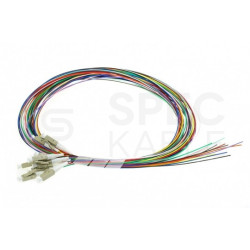 Pigtail światłowodowy FO MM LC/UPC 50/125 OM4 Semi Tight 0.9mm LSZH kolorowe 2m 12szt PFOT