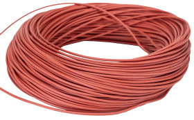 Przewód montażowy 0,5 mm² Czerwony Lapp Silikon 20 AWG 300 V dł. 100m 19/0,25 mm +180°C EAC