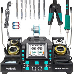 Stacja lutownicza Yihua 982D-III 2w1 kolbowa (groty C245, C210) / termopęseta (groty C120)