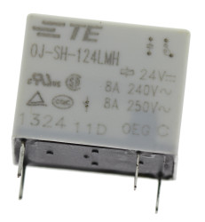 Przekaźnik mocy 24V dc SPST TE Connectivity 200mW, montaż PCB 2800Ω Otwór przezierny