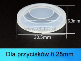 Osłona hermetyczna; przyciski wandaloodporne; 25mm