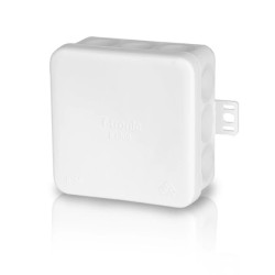 E1200W - Puszka odgałęźna naścienna biała - 80 x 80 x 37 mm z membranami przebiciowymi