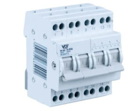 Przełącznik Instalacyjny modułowy Sieć Agregat 4P 63A 1-0-2 VCX