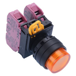 YW1L-M2E02Q0A Amber 22mm Momentary Push Button Switch 2NC IP65 IDEC