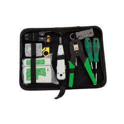 Zestaw RJ45 10 częściowy narzędzi zaciskarka LAN