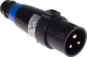 Złącze przemysłowe - zasilające 16A Wtyczka 200-250 V AC, 50 / 60 Hz 2P + E Męski Emerson Appleton Montaż na kablu