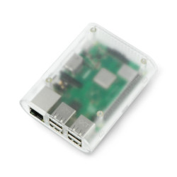 Obudowa Raspberry Pi Model 3B+/3B/2B Simple - przezroczysta matowa