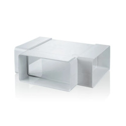 Trójnik poziomy 110x54mm biały WP082