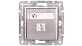 Vena Gniazdo Telefoniczne Pojedyncze Rj11 Aluminium 514063