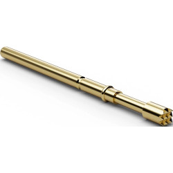 Standard test pin with probe, round head, Ø 2 mm, travel  5 mm, pitch 2.54 mm, L 32 mm, F77206B200G300