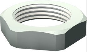 Counter nut, M16, W 22 mm, H 5 mm, PA, MGVOB161